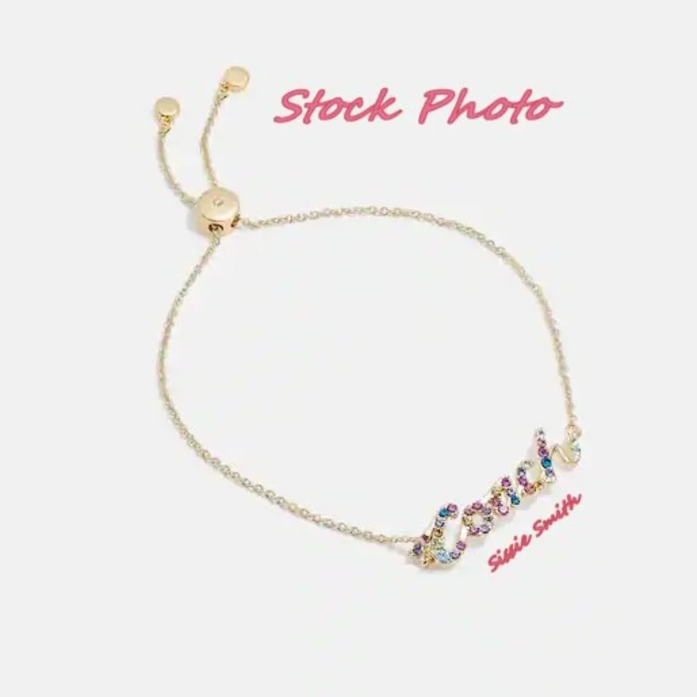 NWT Coach Signature Script Slider Bracelet - Picture 4 of 5